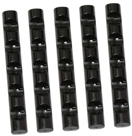 Gogogmee 5pcs Nail Art Pen Holder Portable Nail Brush Stand for Diy Use Prevents Mess Protects Brushes Black