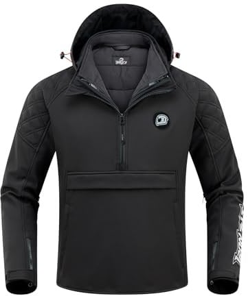 IRON JIA'S Motorradjacke für Herren alle Jahreszeiten, CE-Schulterpolster und Ellbogenpolster, herausnehmbares Futter zum Schutz vor Kälte und Wind XL