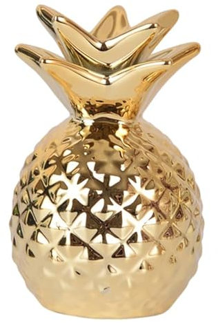 Dekorative Keramik Ananas Shaped Geld Dosen, Spardosen Für Kinder, Goldene Ananas Spardose, Decor Nette Sparschwein, Hochtemperaturbrand, Heimtextilien, Robustes Material, Spardose Groß