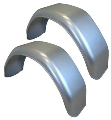 HGW 2 * Kotflügel für Anhänger - Paar Anhängerkotflügel für 13-Zoll Räder - Breite: 200 mm - Spannweite: 680 mm