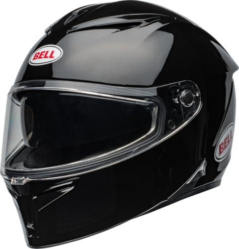 Bell Lithium Solid ECE Helm, dynamische Außenschale, integriertes Sonnenvisier, EPS mit Mehreren Dichten, Optik der Klasse 1, Pinlock-kompatibel, Farbe: Black, Größe: S