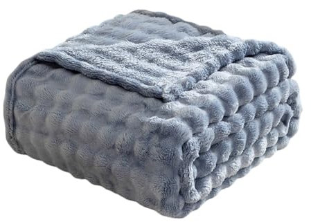 Kuscheldecke Flauschig Decke Fleecedecke Flanell-Bettdecke, weiche Bettwäsche, flauschige 3D-Luftpolsterdecke, für den Winter, vielseitig einsetzbar, gemütlich, leicht, Flanelldecke, 100 x 150 cm