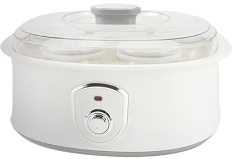 YCNLYSSR Yaourtière entièrement Automatique de 1,5 L avec Commande à Une Touche, yaourtière Automatique avec 7 Pots en Verre avec couvercles, Plage de température de 42 à 50 ℃ pour Yaourt Maison