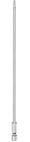 QUARKZMAN 1pz T10 Bit di Sicurezza Torx 1/4 Asta Esagonale 8 Lunga Acciaio S2 aimanté Punte a Stella Antimanomissione Cacciavite Testa Torx con Foro per Punte Trapano Rimuovere