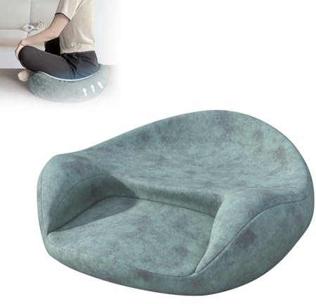 Zertylre Meditationskissen mit Ergonomischem Design,Yogakissen, Modernes, Rutschfestes, Memory-Schaum,Yogakissen Bezug waschbar,Ideal für Yoga, Meditation, Zen - Praxis und Sitzhaltungen(türkis)