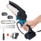 Cordless Chain Saw Compatible with Makita 18V Lithium Battery, 4&6 inch Powerful Electric Chainsaw, with 2x5.5Ah Battery and Charger, 2 Chains, Hand Chainsaw for Branch and Garden Pruning