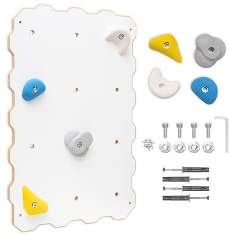 MAMOI® Kletterwand für kinderzimmer, Klettergerüst Indoor, Klettern mit Klettergriffe für Kinder, Klettersteine, Kletterturm mit Griffe, Klettergriffe, Montagesatz