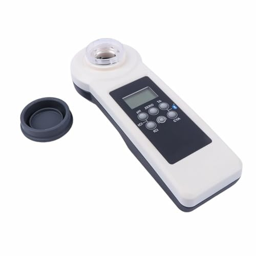 Wlinfetity Détecteur de qualité de l'eau de piscine portable avec affichage LED, étanchéité IP68, teste le pH, le brome, la dureté du calcium, pour piscine, spa, jacuzzi, blanc