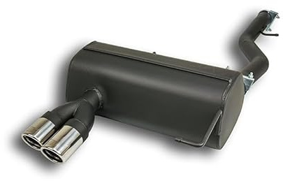 Ulter Sport Sportauspuff passgenau | kompatibel mit BMW E90 Limousine + E91 Touring 316i/318i 90/105kW 2005-2012 2x 70mm