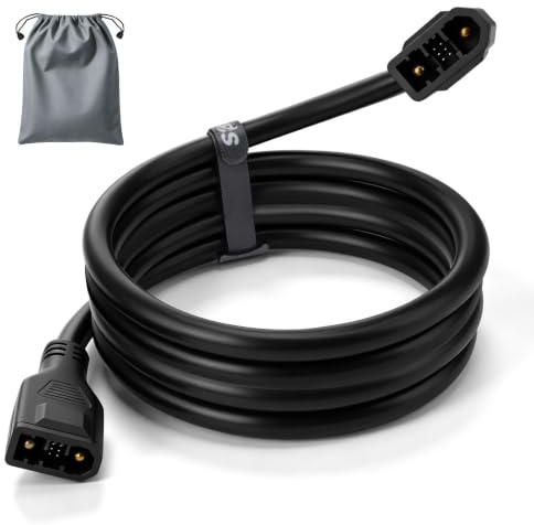 YIBEICO 1,5 m langes zusätzliches Batteriekabel mit Aufbewahrungstasche für Ecoflow Delta 2/2 Max/Max/3/3 Plus/3/1500/Wave 2/Wave 3, XT150 Extra Batterieanschlusskabel, nicht für Delta Pro/Pro 3/Ultra