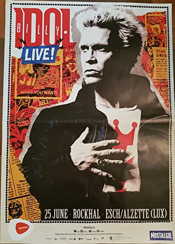 Poster Billy Idol – Tour 2018 – 60 x 80 cm