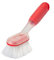 Vigar - Spazzola per la pulizia - Collezione Rengo - 21,5 x 6 x 12 cm - Dispenser di sapone e manico ergonomico - Ideale per stoviglie, vestiti o bagno - Rosso
