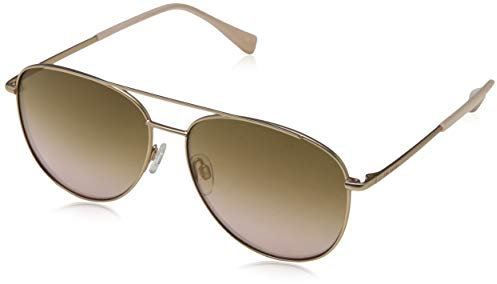 Ted Baker Damen Demi Sonnenbrille, Gold (Brushed Rose Gold/Brown), 59.0