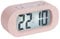 Karlsson KA5753PI Digital Alarm Clock LCD Backlit Gummy ABS Rubberized Pink H7 x 5 x 14 cm, Silicone, 14x7x5 cm