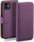 MoEx Étui à Rabat Compatible avec Apple iPhone 11, étui pour téléphone Portable avec Fente pour Carte, étui à Rabat à 360 degrés, étui pour téléphone Portable en Cuir végétalien, Indigo-Violet