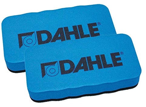 Dahle Whiteboard Schwamm (Magnetischer Wischer für Trockenreinigung auf vielen Oberflächen) blau (Schwamm, Blau, 2) (Schwamm Doppelpack Blau)