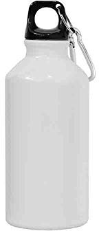 Borraccia 400 ml in alluminio bianco - Mazzeo Giocattoli