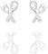 URBAN SHe° 925 Sterling Silver spoon fork mix match studs earrings restaurant food lover dinner