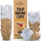 Baker's Signature Lot de 150 moules à muffins en papier sulfurisé – Pâte de bois naturel, anti-graisse, imperméable, non toxique – Idéal pour de nombreuses occasions