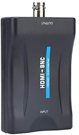 HDMI to BNC Converter, HDMI to BNC Composite Video Adapter and 3.5mm Audio Signal Converter with USB Charging Cable, Support NTSC/PAL