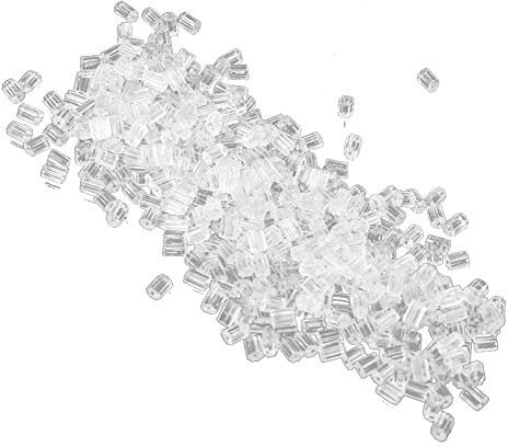 500 piezas de goma transparente, pendiente suave, postes traseros de plástico, tapones, silicona antialérgica, aretes de seguridad, tapones, accesorios, elegantes y popularesAgradable y profesional