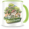 Samunshi® Kindertasse mit Namen Tasse Wolf Personalisierte Tasse mit Namen Kinder Kinderbecher mit Namen Kindergarten grün 300ml