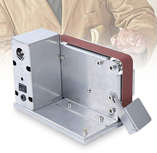 Mini Bandschleifer, Elektrische DIY Sandmühle mit 10×30mm Schleifband Multifunktionale Polierschleifmaschine Micro Desktop Grinder