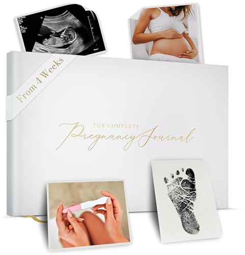 Schwangerschaftstagebuch & Erinnerungsbuch - Tolles Geschenk für die erste Mutter & Baby - Andenken Schwangerschaftsbuch & Tagebücher - 40 Wochenkalender Meilensteinreise - Für Ultraschallfotos &