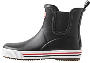Reima Stivali di gomma Ankles per bambini, alla caviglia, impermeabili, in gomma sostenibile, stivali da pioggia per ragazze e ragazzi, Nero , 38 EU Larga