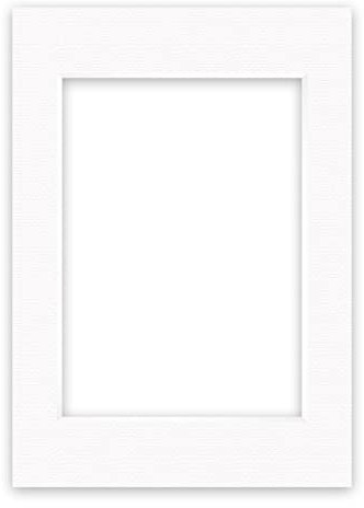 nielsen Conservation Passepartout Karton 1,5 mm | Außenformat 59,4x84,1 cm (DIN A1) für Bildformat 42x59,4 cm (DIN A2) | Polarweiß (hellweiß) | strukturierte Oberfläche