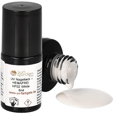 Sun Garden Nails UV Nagellack 6ml HF02 White