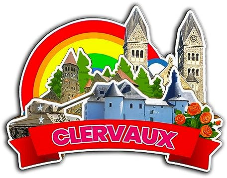 Clervaux Luxemburg Luxemburg Magnet Kühlschrankmagnet Holz 3D Sehenswürdigkeiten Reise Sammlerstück Souvenirs Dekoration handgefertigt -3213