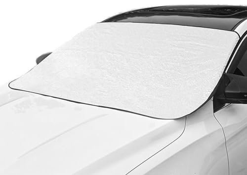 Mikiuly Sonnenschutz Auto Frontscheibe, Auto Windschutzscheiben Abdeckung, Frontscheibenabdeckung Auto, Auto Frostschutz Abdeckung für die gegen Sonne, EIS, Frost, Staub, Schnee (140 x 95 cm)