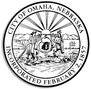 WildeBabsKLBT 11cm Hochwertiger Auto-Aufkleber Sticker Decal Autoaufkleber Aufkleber-Folie Wetterfest Omaha Nebraska City Seal F3212