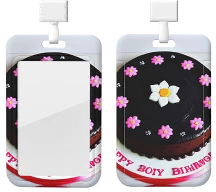 Funda con cordón para tartas de chocolate negro, elegante soporte para tarjetas de identificación, perfecto para profesores, periodistas, regalos de oficina médica