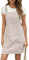 CUPSHE Damen Latzrock Quadratischer Ausschnitt Taschen Cord Latzkleid Overallkleid Freizeitkleider Corduroy Mini Overall Dress Aprikose M