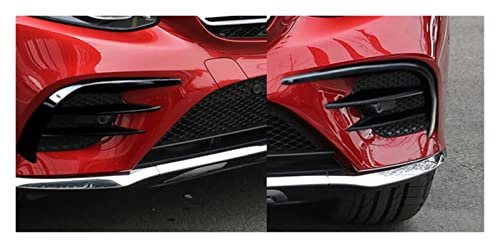 SYLTER Double Slats Auto Styling für Mercedes für Benz GLC Klasse X253 Nebelscheinwerfer Kühlergrill Aufkleber Dekoration Trim Zubehör Auto Kühlergrill, Mianyu