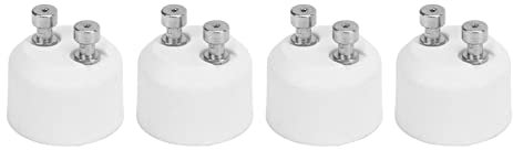 Dilwe 4 Stück GU10 auf MR16 Lampensockel, Langlebiger ABS GU10 auf MR16 Adaptersockel Lampenfassung Konverter für LED-Halogenlampe