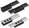 Onpira® Einbausteckdose Slim in 2 Farben Silber oder Schwarz und in 25 Ausführungen 2x Schuko, 3x Schuko + 1x Internet, 4x Schuko oder 3x Schuko + 2x USB auswählbar (Modell B / 3-Fach, Schwarz)