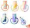 LightBeacon Pack of 5 Charging Cable Protectors, Mini 2 in 1 Data Cable Protective Case, Cute Silicone Mini Charger Cover, for All Charging Cable, Anti-Break, Protection and Storage.