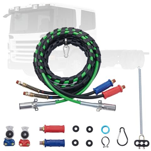 VEVOR Kit Linee Aeree per Semirimorchi 4,6 m 3 in 1 2 Mani Maniglie Felici