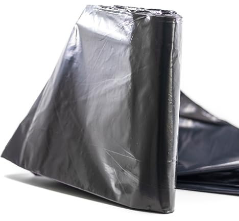 Bauplane 4 x 5m SCHWARZ Unterlegplane Abdeckplane Wasserdicht + 1 Bildmagnet! Gartenplane Gewächshausfolie Zeltplane ohne Ösen Plane 400 x 500cm Gewebeplane Camping Ouddoor Survival Ausrüstung