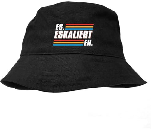 Anglerhut Sprüche Es eskaliert Eh Festival fest Feier Ultras Bucket hat Cap Hut