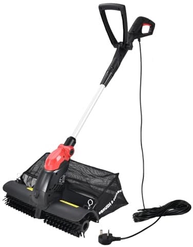 Spazzola elettrica portatile dell'erba artificiale, larghezza di lavoro di 430mm, motore 300W, sacchetto di raccolta 12L