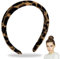 Serre-tête léopard pour femme - Confortable - Antidérapant - Tendance - Motif léopard - Large bandeau - Accessoire de cheveux pour femmes et filles
