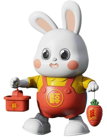 Conejito Cantante para Niños - Juguete Animal Musical Educativo con 48 Canciones, Conejito Interactivo para Niños | Juguete musical para 3+ años, Conejito de peluche para juegos educativos
