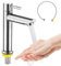 XCRPRT Grifo de agua fría de acero inoxidable, grifo de agua fría, grifo monomando con manguera de conexión de 60 cm para invitados, baño, cocina