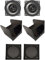 IPNOSIS Kit 2 casse AXTON AE100 per Fiat Panda 141 dal 1986 al 2003 + 2 Box anteriori + 2 Griglie Nere da 10cm