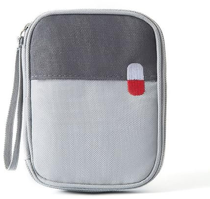 SOGHO Reiseapotheke,Reiseapotheke Tasche,Medikamententasche Klein,Mini Erste Hilfe Set,Erste Hilfe Tasche,Tragbar Apothekentasche Medikamenten Aufbewahrung,Für Home Office Reisen Outdoor