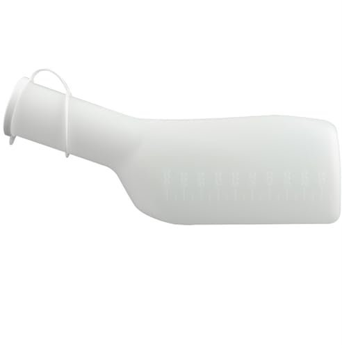 Urine Bottle,Male Urinal Urinals for Men Spill Proof Nighttime, 1000ml Male Urinal Bottles with Lid, Portable Pee Bottle, Urine Pee Collection Container Pee Jug for Hospitals, Incontinence
